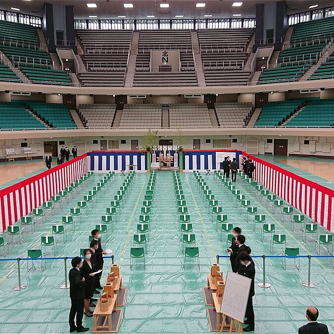 竣工式　式場全景