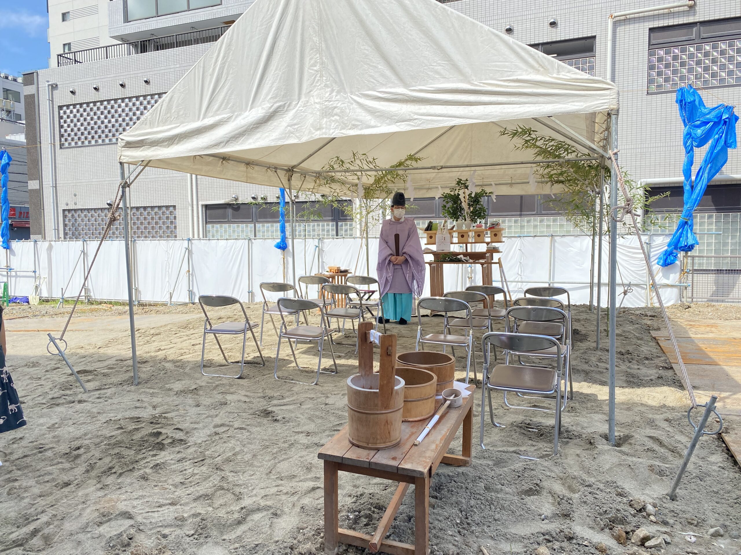 浦安市で地鎮祭を設営しました – 株式会社セブンサービス企画装飾